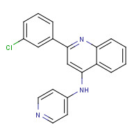1303557-20-1 2-(3-chlorophenyl)-N-pyridin-4-ylquinolin-4-amine chemical structure