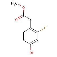 91361-59-0 methyl 2-(2-fluoro-4-hydroxyphenyl)acetate chemical structure