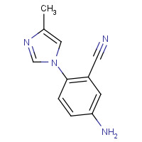 1077628-72-8 5-amino-2-(4-methylimidazol-1-yl)benzonitrile chemical structure