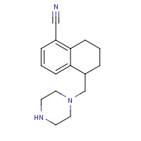1374573-22-4 5-(piperazin-1-ylmethyl)-5,6,7,8-tetrahydronaphthalene-1-carbonitrile chemical structure