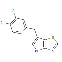 1312363-53-3 6-[(3,4-dichlorophenyl)methyl]-4H-pyrrolo[2,3-d][1,3]thiazole chemical structure