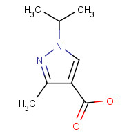 113100-42-8 3-methyl-1-propan-2-ylpyrazole-4-carboxylic acid chemical structure