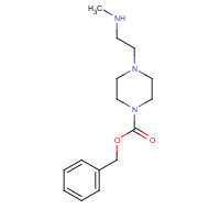 165528-66-5 benzyl 4-[2-(methylamino)ethyl]piperazine-1-carboxylate chemical structure