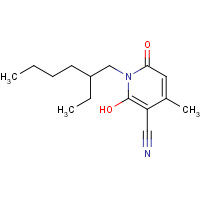 51418-88-3 1-(2-ethylhexyl)-2-hydroxy-4-methyl-6-oxopyridine-3-carbonitrile chemical structure