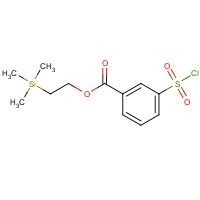 1346136-14-8 2-trimethylsilylethyl 3-chlorosulfonylbenzoate chemical structure