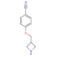 954224-39-6 4-(azetidin-3-ylmethoxy)benzonitrile chemical structure