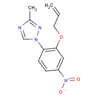 1356009-09-0 3-methyl-1-(4-nitro-2-prop-2-enoxyphenyl)-1,2,4-triazole chemical structure