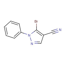 76767-44-7 5-bromo-1-phenylpyrazole-4-carbonitrile chemical structure