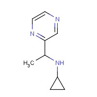 1185542-82-8 N-(1-pyrazin-2-ylethyl)cyclopropanamine chemical structure