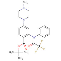 1108746-17-3 tert-butyl 4-(4-methylpiperazin-1-yl)-2-(N-(2,2,2-trifluoroacetyl)anilino)benzoate chemical structure