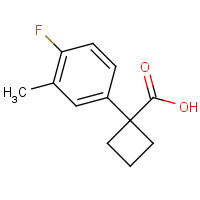 1314668-69-3 1-(4-fluoro-3-methylphenyl)cyclobutane-1-carboxylic acid chemical structure