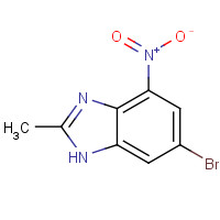 713530-56-4 6-bromo-2-methyl-4-nitro-1H-benzimidazole chemical structure