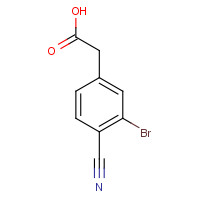 1261859-44-2 2-(3-bromo-4-cyanophenyl)acetic acid chemical structure