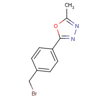 946409-17-2 2-[4-(bromomethyl)phenyl]-5-methyl-1,3,4-oxadiazole chemical structure