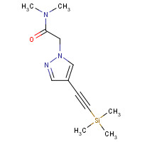 1400287-30-0 N,N-dimethyl-2-[4-(2-trimethylsilylethynyl)pyrazol-1-yl]acetamide chemical structure