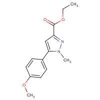 852816-12-7 ethyl 5-(4-methoxyphenyl)-1-methylpyrazole-3-carboxylate chemical structure