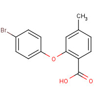 1215864-19-9 2-(4-bromophenoxy)-4-methylbenzoic acid chemical structure