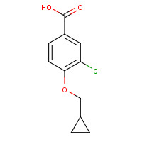 856165-89-4 3-chloro-4-(cyclopropylmethoxy)benzoic acid chemical structure