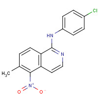 1191460-78-2 N-(4-chlorophenyl)-6-methyl-5-nitroisoquinolin-1-amine chemical structure