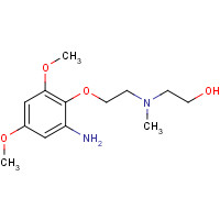 1307231-89-5 2-[2-(2-amino-4,6-dimethoxyphenoxy)ethyl-methylamino]ethanol chemical structure