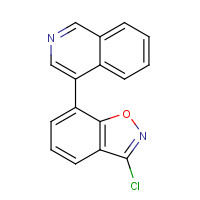 1428881-73-5 3-chloro-7-isoquinolin-4-yl-1,2-benzoxazole chemical structure