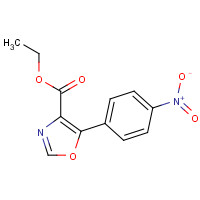 72030-87-6 ethyl 5-(4-nitrophenyl)-1,3-oxazole-4-carboxylate chemical structure