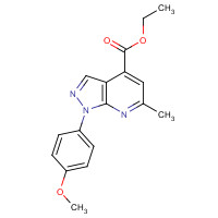 1417332-85-4 ethyl 1-(4-methoxyphenyl)-6-methylpyrazolo[3,4-b]pyridine-4-carboxylate chemical structure