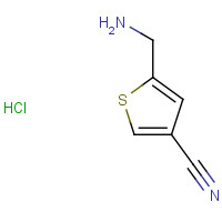 203792-27-2 5-(aminomethyl)thiophene-3-carbonitrile;hydrochloride chemical structure