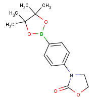 1346253-82-4 3-[4-(4,4,5,5-tetramethyl-1,3,2-dioxaborolan-2-yl)phenyl]-1,3-oxazolidin-2-one chemical structure