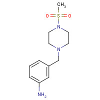 925920-75-8 3-[(4-methylsulfonylpiperazin-1-yl)methyl]aniline chemical structure