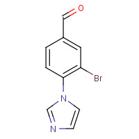 861932-08-3 3-bromo-4-imidazol-1-ylbenzaldehyde chemical structure