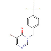 960298-33-3 5-bromo-3-[[4-(trifluoromethyl)phenyl]methyl]pyrimidin-4-one chemical structure