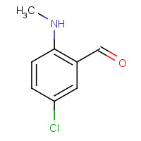 59908-51-9 5-chloro-2-(methylamino)benzaldehyde chemical structure