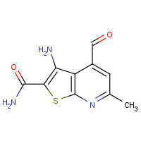 635731-95-2 3-amino-4-formyl-6-methylthieno[2,3-b]pyridine-2-carboxamide chemical structure