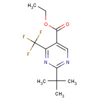 1012879-80-9 ethyl 2-tert-butyl-4-(trifluoromethyl)pyrimidine-5-carboxylate chemical structure