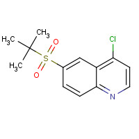 1346549-11-8 6-tert-butylsulfonyl-4-chloroquinoline chemical structure