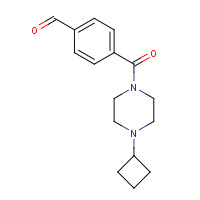 1000405-21-9 4-(4-cyclobutylpiperazine-1-carbonyl)benzaldehyde chemical structure