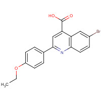 351001-28-0 6-bromo-2-(4-ethoxyphenyl)quinoline-4-carboxylic acid chemical structure