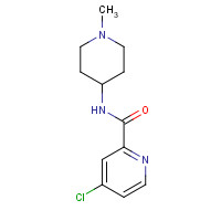 694498-96-9 4-chloro-N-(1-methylpiperidin-4-yl)pyridine-2-carboxamide chemical structure