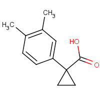 186347-66-0 1-(3,4-dimethylphenyl)cyclopropane-1-carboxylic acid chemical structure