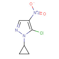 1338718-38-9 5-chloro-1-cyclopropyl-4-nitropyrazole chemical structure