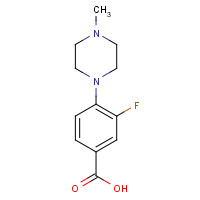 250683-76-2 3-fluoro-4-(4-methylpiperazin-1-yl)benzoic acid chemical structure