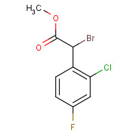 1389326-19-5 methyl 2-bromo-2-(2-chloro-4-fluorophenyl)acetate chemical structure
