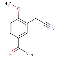 403499-85-4 2-(5-acetyl-2-methoxyphenyl)acetonitrile chemical structure