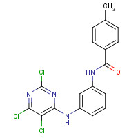 244278-38-4 4-methyl-N-[3-[(2,5,6-trichloropyrimidin-4-yl)amino]phenyl]benzamide chemical structure