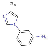 138830-48-5 3-(4-methylimidazol-1-yl)aniline chemical structure