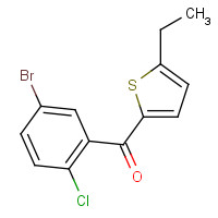 842135-04-0 (5-bromo-2-chlorophenyl)-(5-ethylthiophen-2-yl)methanone chemical structure