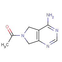 1854-45-1 1-(4-amino-5,7-dihydropyrrolo[3,4-d]pyrimidin-6-yl)ethanone chemical structure