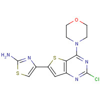 956393-37-6 4-(2-chloro-4-morpholin-4-ylthieno[3,2-d]pyrimidin-6-yl)-1,3-thiazol-2-amine chemical structure