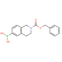 1020173-39-0 (2-phenylmethoxycarbonyl-3,4-dihydro-1H-isoquinolin-6-yl)boronic acid chemical structure